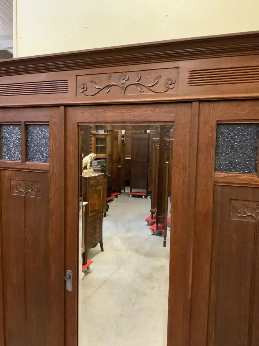 Antik - Kleiderschrank, Wäscheschrank, - Jugendstil -  Lieferung möglich! 10