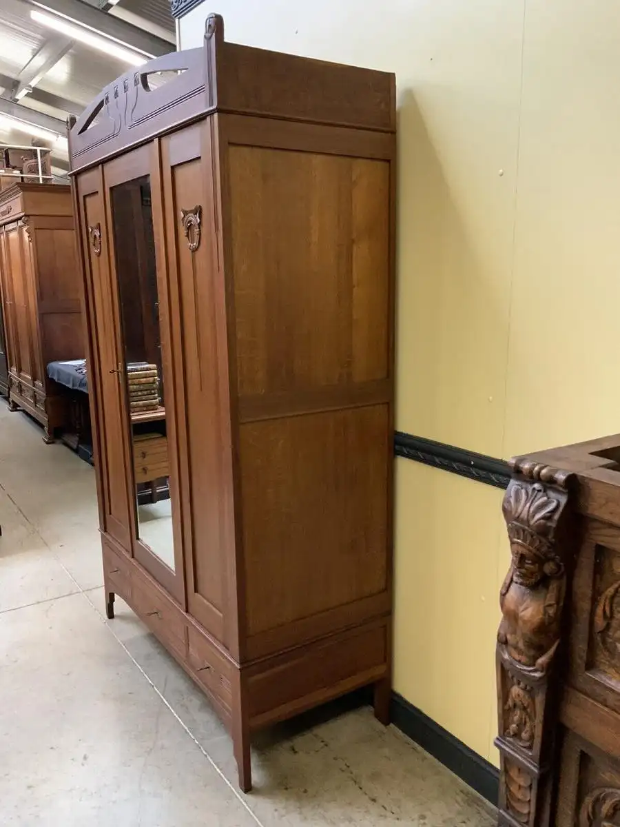 Antiker traumhafter Jugendstil Kleiderschrank, Art Nouveau - Lieferung möglich! 5