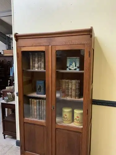 Antiker Jugendstil Bücherschrank, Vitrine, Traumhaft - Lieferung möglich!