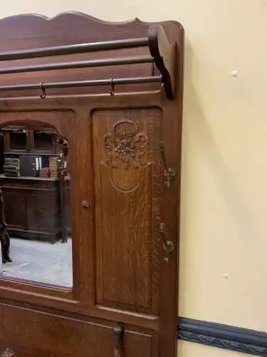 Antik - Garderobe mit Schrank, - Jugendstil -  Lieferung möglich!