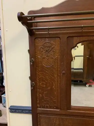 Antik - Garderobe mit Schrank, - Jugendstil -  Lieferung möglich!