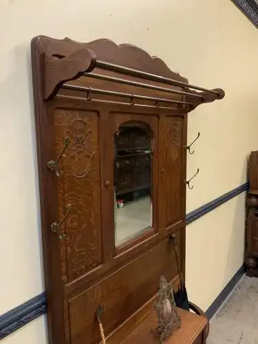 Antik - Garderobe mit Schrank, - Jugendstil -  Lieferung möglich!