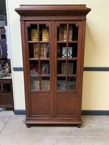 Antik - Bücherschrank, Vitrine, - Jugendstil - Lieferung möglich!