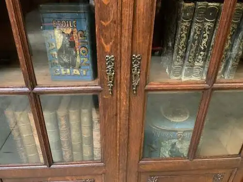 Antik - Bücherschrank, Vitrine, - Jugendstil - Lieferung möglich!