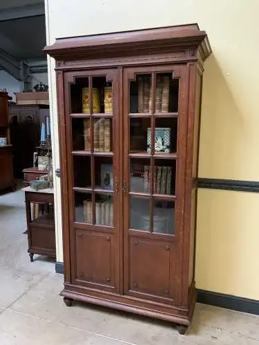 Antik - Bücherschrank, Vitrine, - Jugendstil - Lieferung möglich!