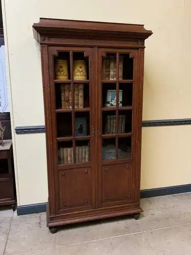 Antik - Bücherschrank, Vitrine, - Jugendstil - Lieferung möglich!