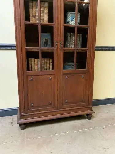 Antik - Bücherschrank, Vitrine, - Jugendstil - Lieferung möglich!