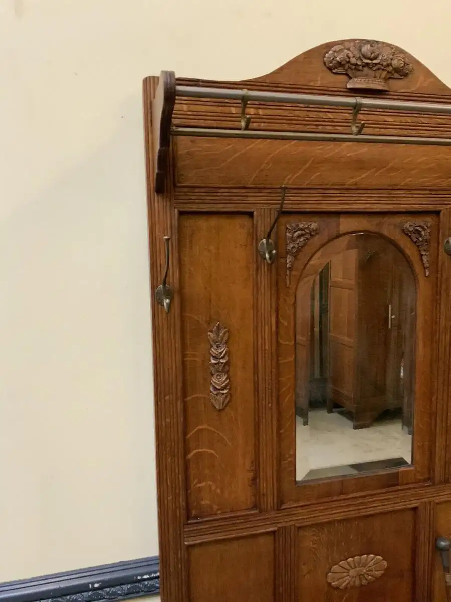 Antike Jugendstil Garderobe - traumhaft schön - Lieferung möglich! 11