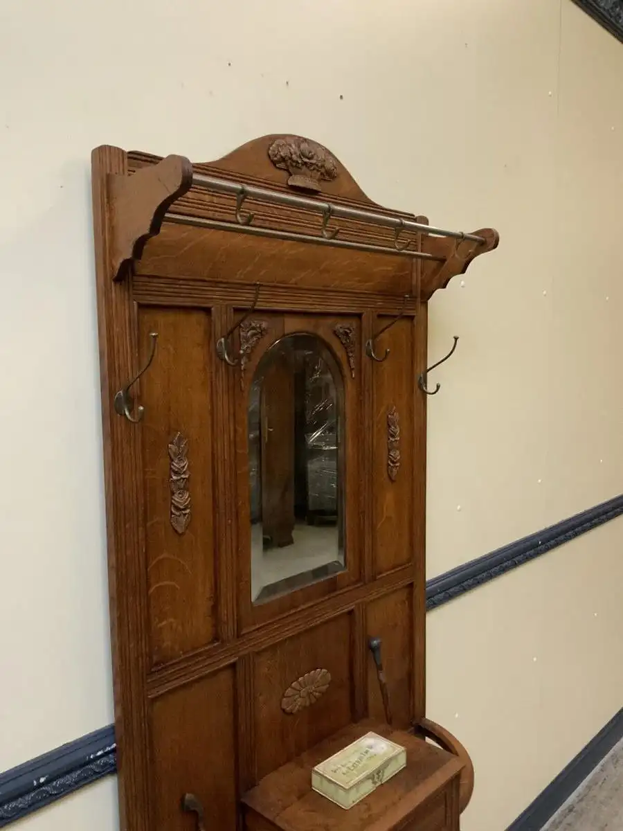 Antike Jugendstil Garderobe - traumhaft schön - Lieferung möglich! 7