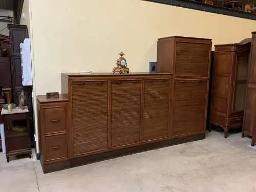 Antiker Art Deco Rolladen Archiv Schrank - Sensationell - Lieferung möglich!