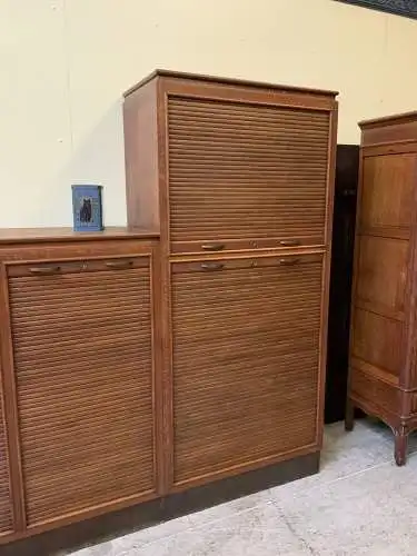 Antiker Art Deco Rolladen Archiv Schrank - Sensationell - Lieferung möglich!