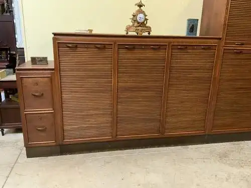 Antiker Art Deco Rolladen Archiv Schrank - Sensationell - Lieferung möglich!