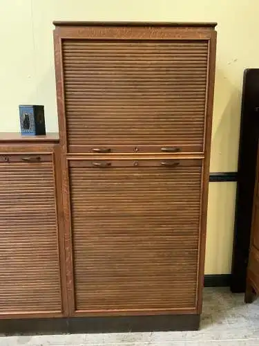 Antiker Art Deco Rolladen Archiv Schrank - Sensationell - Lieferung möglich!