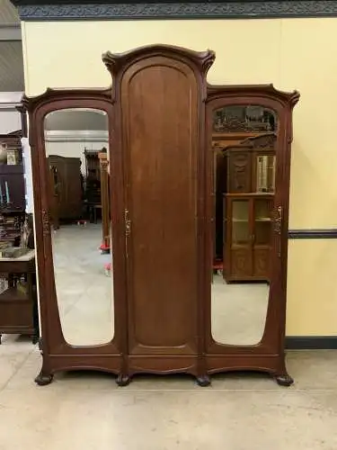 Antik - Wäscheschrank, Kleiderschrank - Jugendstil, Art Nouveau -  Lief. möglich