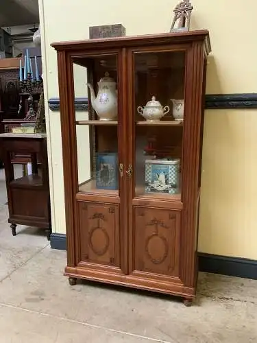 Antike Jugendstil Vitrine, Bücherschrank,  - Traumhaft   - Lieferung möglich!