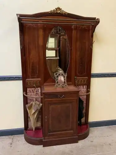 Antike imposante Jugendstil Garderobe mit Intarsien - Lieferung möglich!