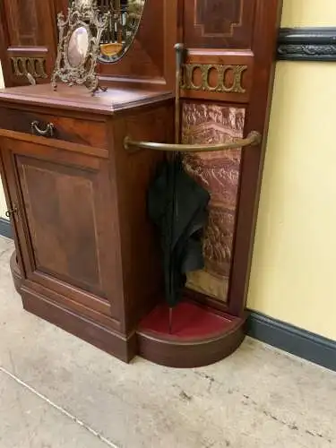 Antike imposante Jugendstil Garderobe mit Intarsien - Lieferung möglich!