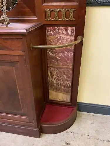 Antike imposante Jugendstil Garderobe mit Intarsien - Lieferung möglich!