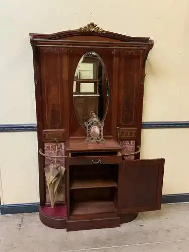 Antike imposante Jugendstil Garderobe mit Intarsien - Lieferung möglich!