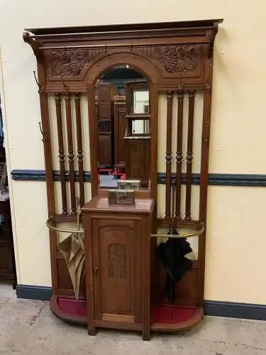 Antik - Garderobe mit Schrank, - Jugendstil -  Lieferung möglich!