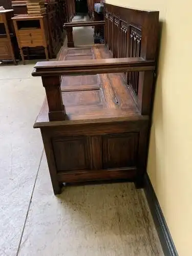 Antike Neogotische Truhenbank, Bank, Truhe,  Schuhschrank -  Lieferung möglich!
