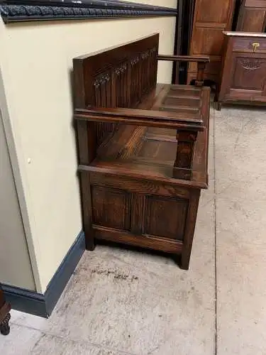 Antike Neogotische Truhenbank, Bank, Truhe,  Schuhschrank -  Lieferung möglich!