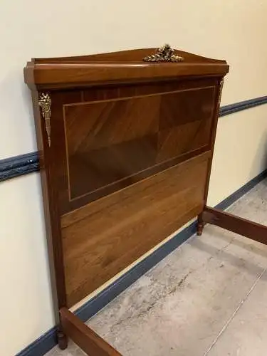 Antikes Jugendstil Prunk Bett, Bronzeverzierungen, Rosenholz-Lieferung möglich!