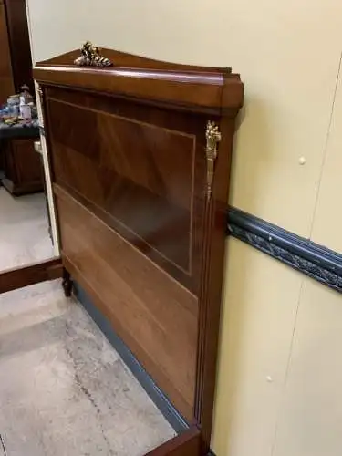 Antikes Jugendstil Prunk Bett, Bronzeverzierungen, Rosenholz-Lieferung möglich!