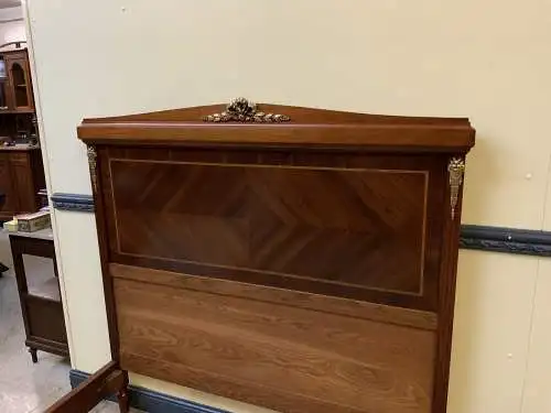 Antikes Jugendstil Prunk Bett, Bronzeverzierungen, Rosenholz-Lieferung möglich!
