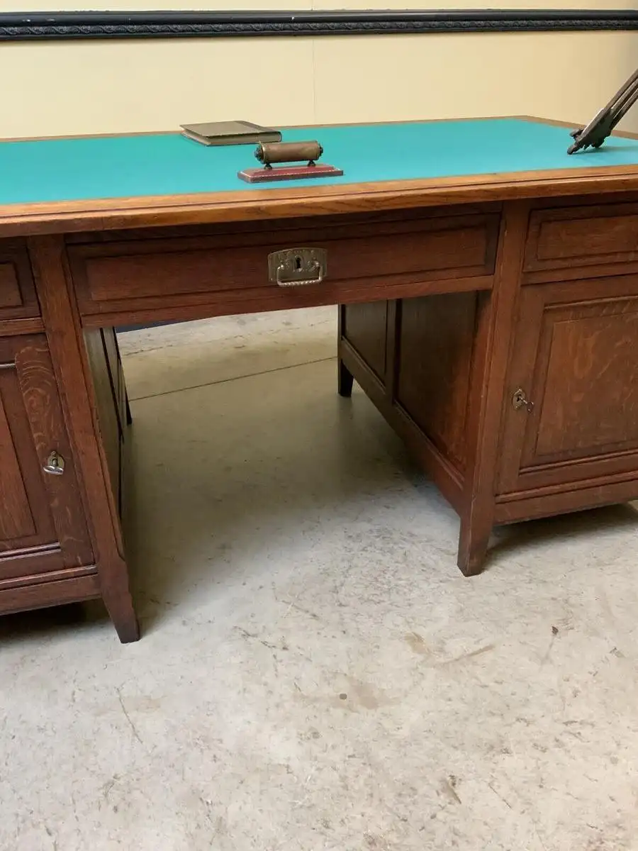 Antiker doppelseitiger Jugendstil Schreibtisch - Traumhaft - Lieferung möglich! 18