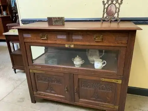 Antik - Anrichte, Kommode, Vertiko, Vitrine - Jugendstil - Lieferung möglich!