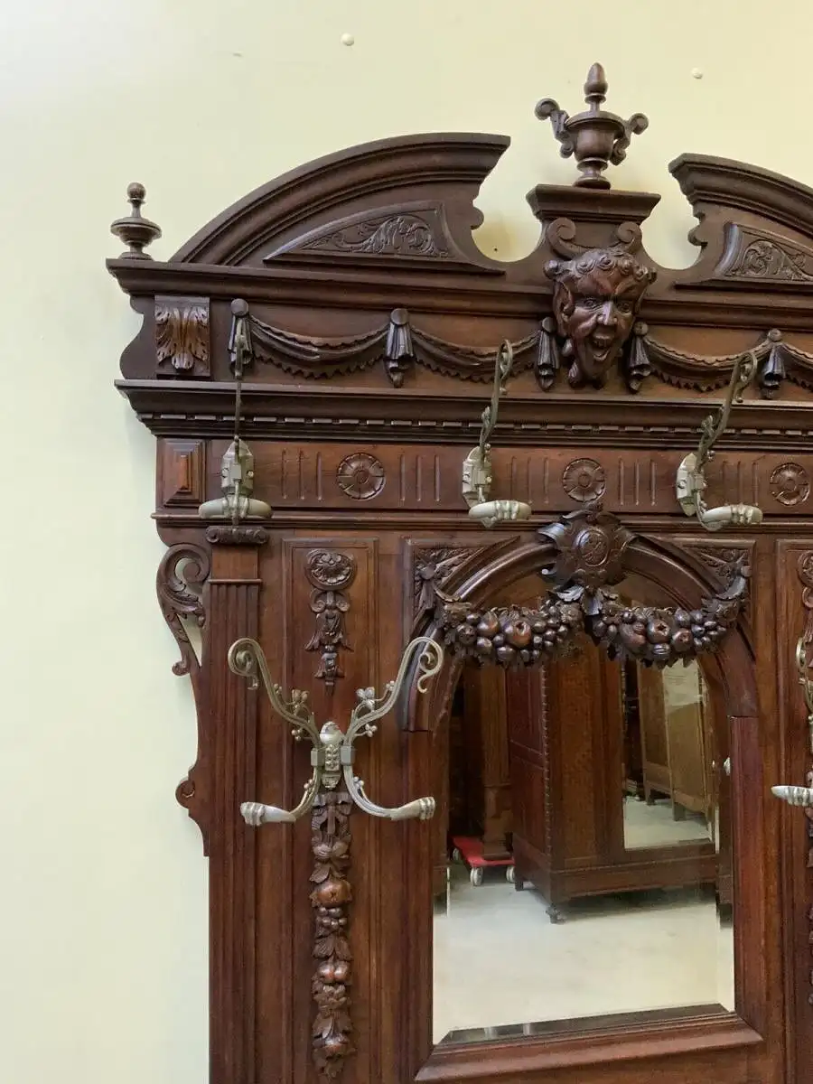 Antike imposante Historismus Garderobe, Jugendstil - Lieferung möglich! 12