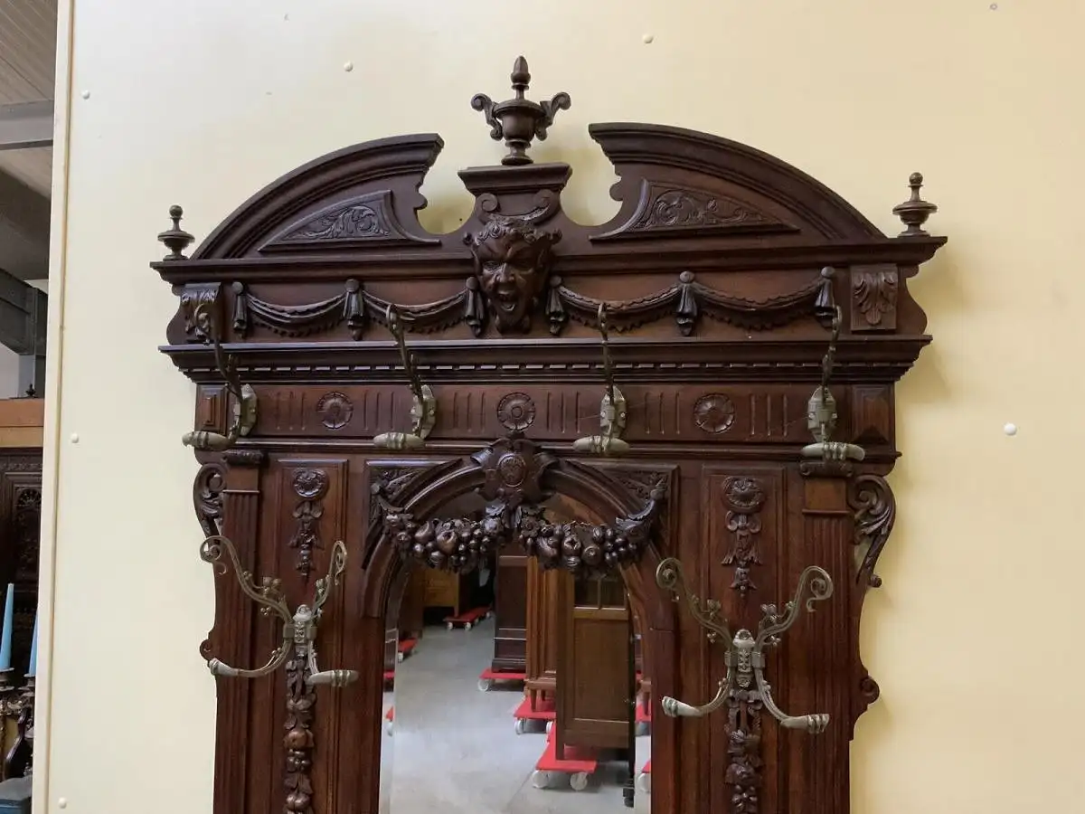 Antike imposante Historismus Garderobe, Jugendstil - Lieferung möglich! 14
