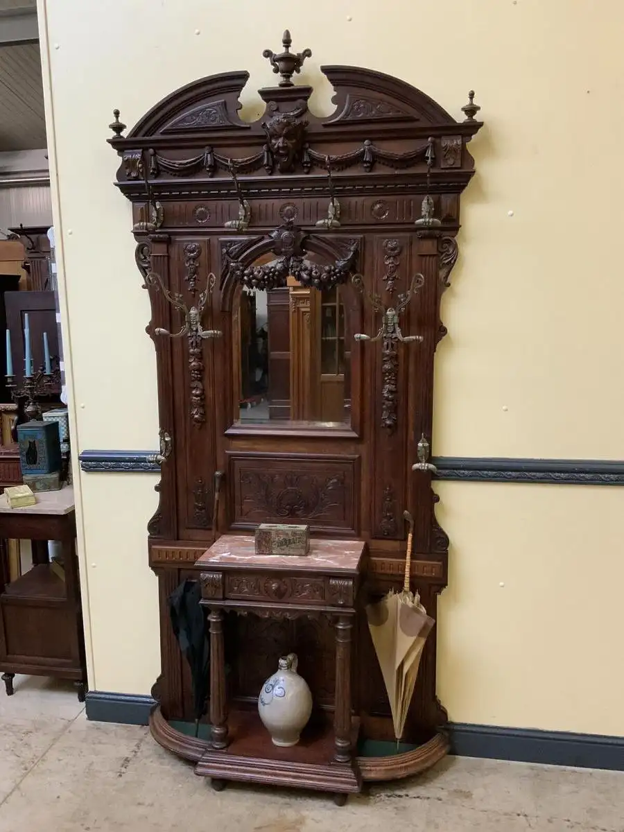 Antike imposante Historismus Garderobe, Jugendstil - Lieferung möglich! 2