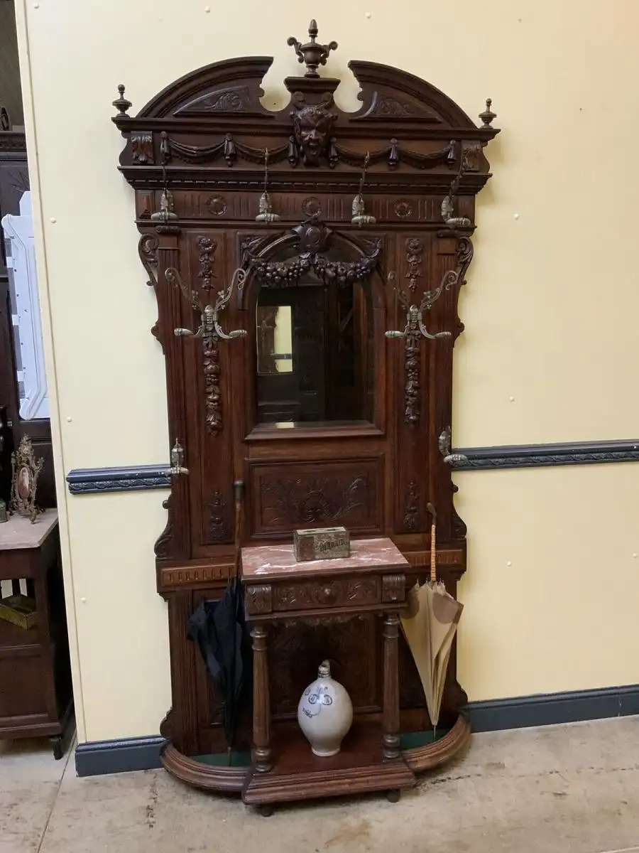 Antike imposante Historismus Garderobe, Jugendstil - Lieferung möglich! 3