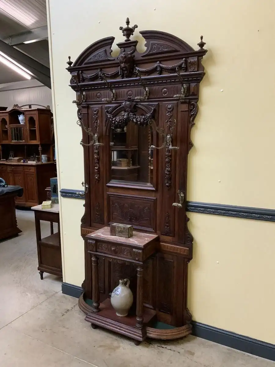 Antike imposante Historismus Garderobe, Jugendstil - Lieferung möglich! 4