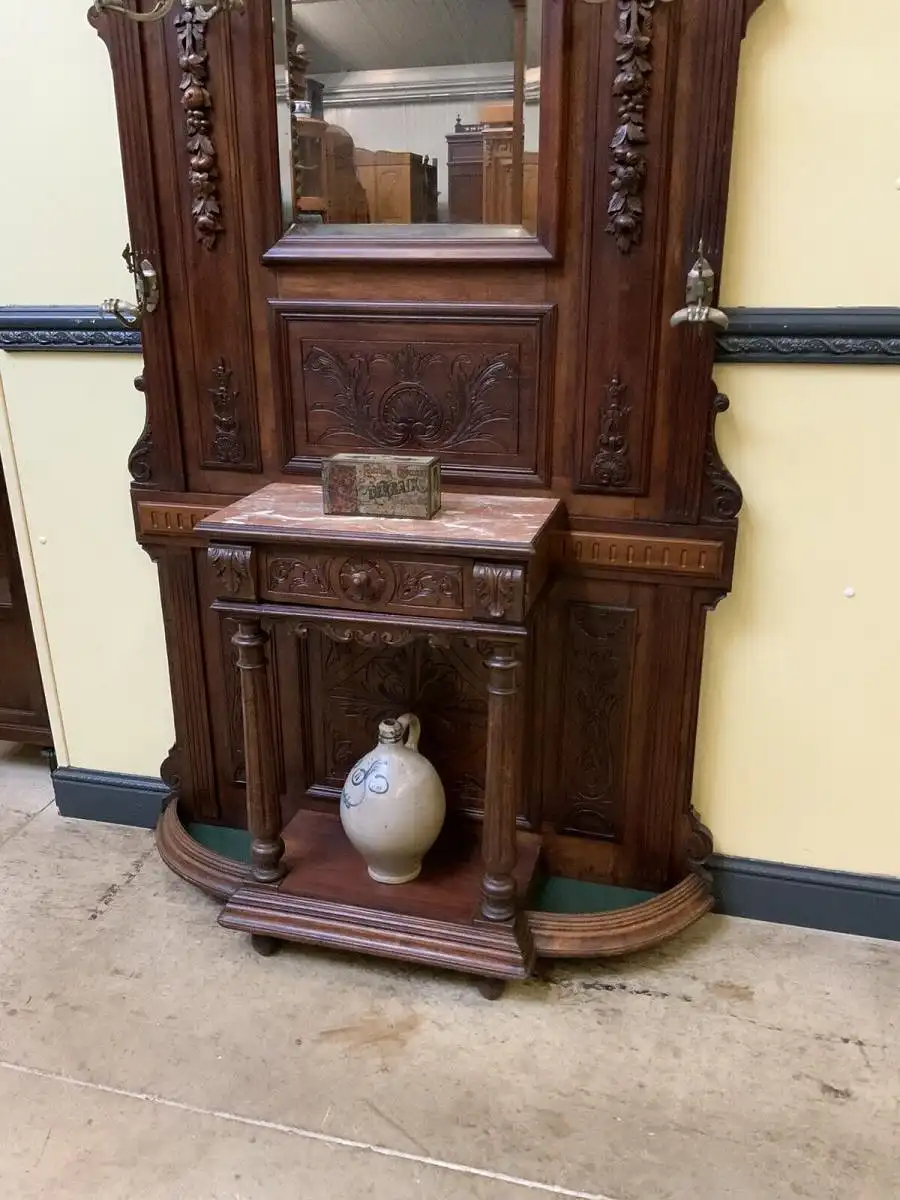 Antike imposante Historismus Garderobe, Jugendstil - Lieferung möglich! 5
