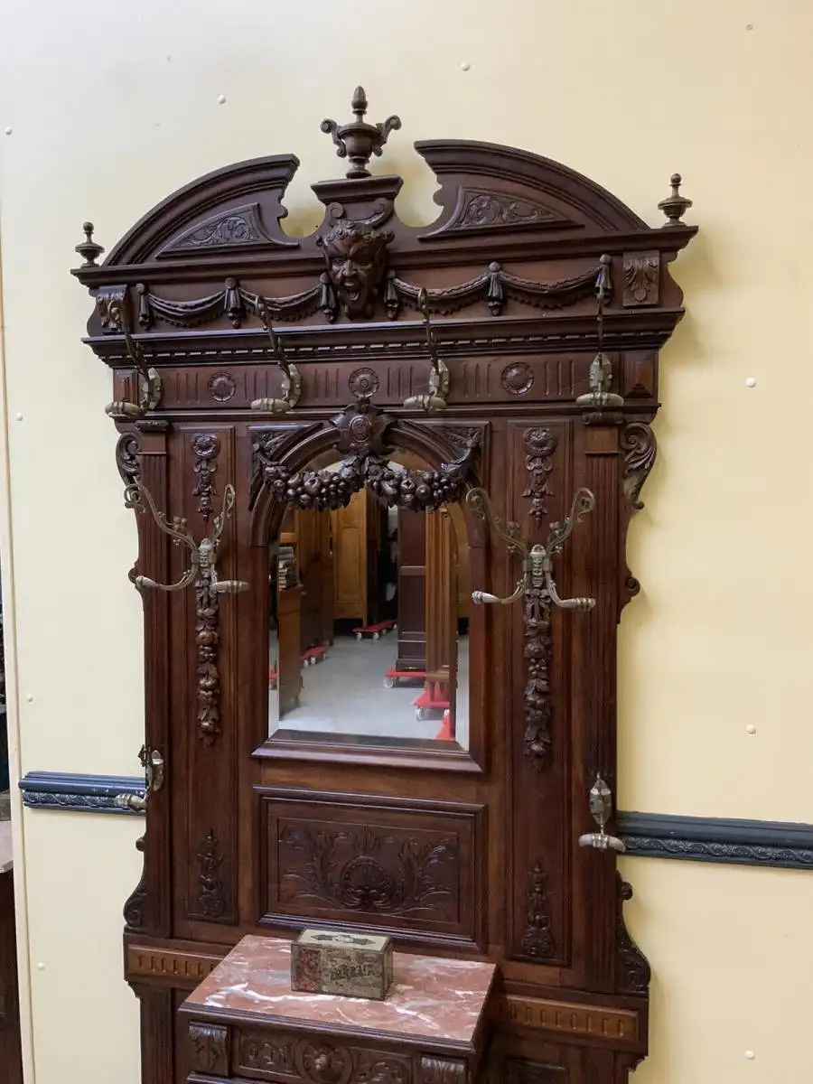 Antike imposante Historismus Garderobe, Jugendstil - Lieferung möglich! 6