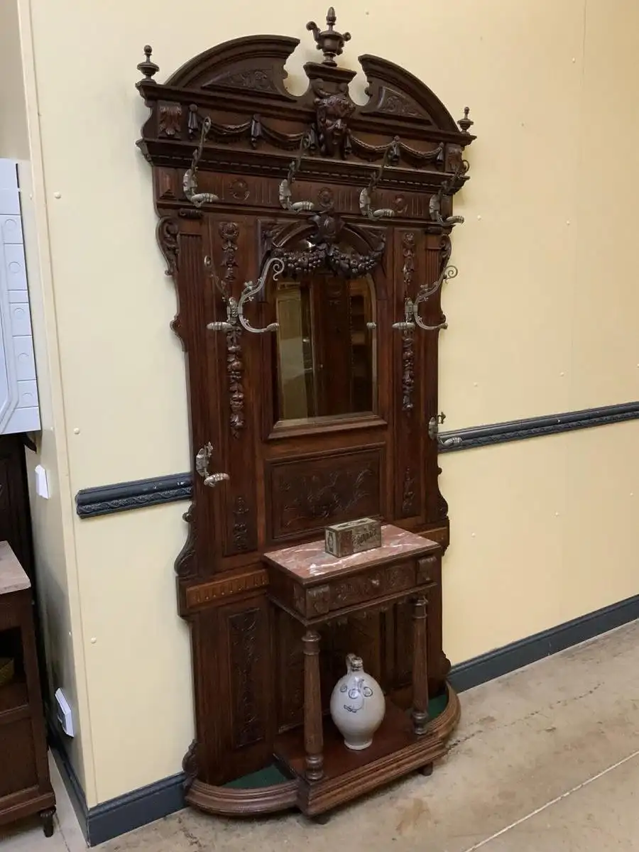 Antike imposante Historismus Garderobe, Jugendstil - Lieferung möglich! 8