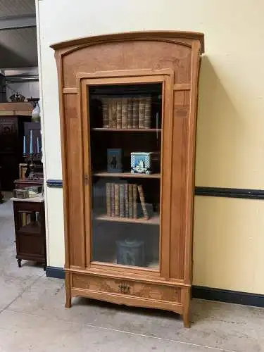 Antike Jugendstil Vitrine, Bücherschrank - Art Nouveau - Lieferung möglich!