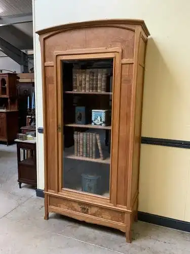 Antike Jugendstil Vitrine, Bücherschrank - Art Nouveau - Lieferung möglich!