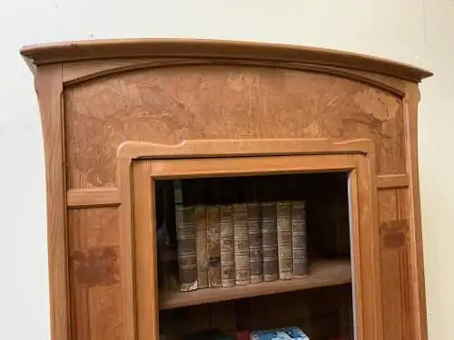 Antike Jugendstil Vitrine, Bücherschrank - Art Nouveau - Lieferung möglich!