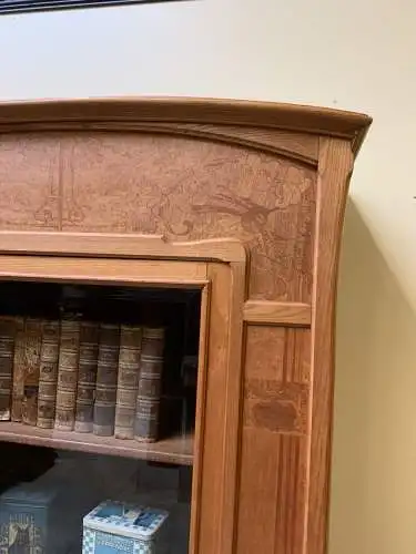 Antike Jugendstil Vitrine, Bücherschrank - Art Nouveau - Lieferung möglich!