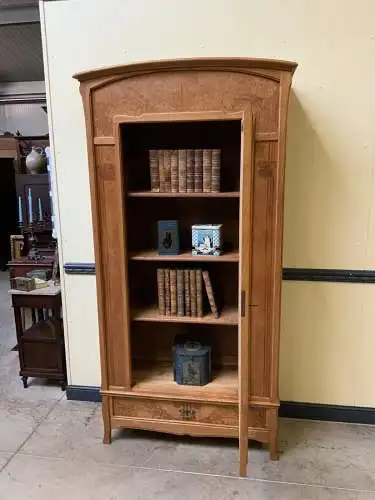 Antike Jugendstil Vitrine, Bücherschrank - Art Nouveau - Lieferung möglich!