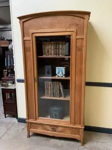 Antike Jugendstil Vitrine, Bücherschrank - Art Nouveau - Lieferung möglich!