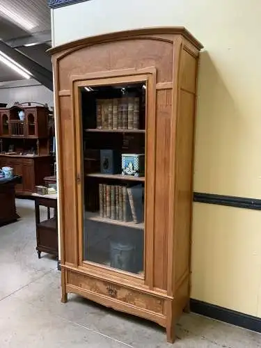 Antike Jugendstil Vitrine, Bücherschrank - Art Nouveau - Lieferung möglich!