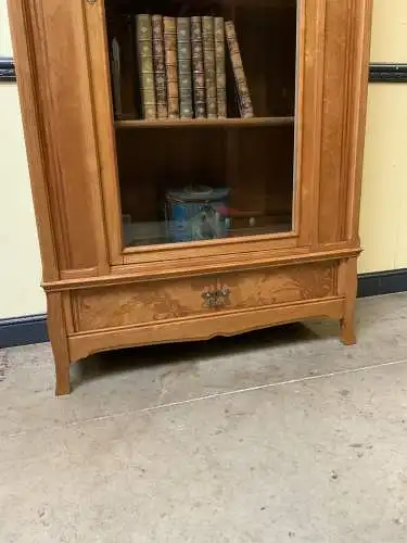 Antike Jugendstil Vitrine, Bücherschrank - Art Nouveau - Lieferung möglich!