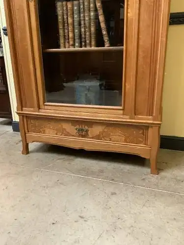 Antike Jugendstil Vitrine, Bücherschrank - Art Nouveau - Lieferung möglich!