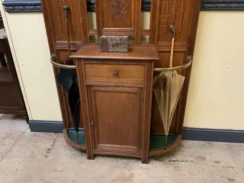 Antik - Garderobe mit Schrank und Schub - Jugendstil -  Lieferung möglich!