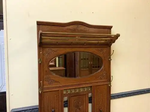 Antik - Garderobe mit Schrank und Schub - Jugendstil -  Lieferung möglich!